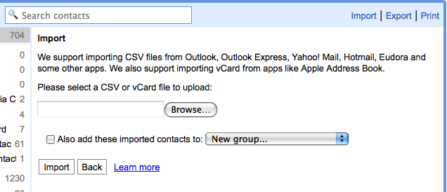 Gmail contacts Gmail contacts