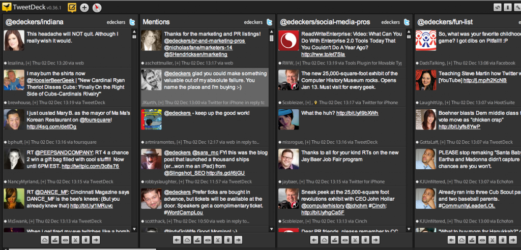 TweetDeck screenshot My TweetDeck screenshot