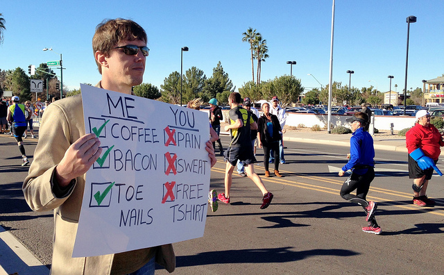 Marathon Checklist sign