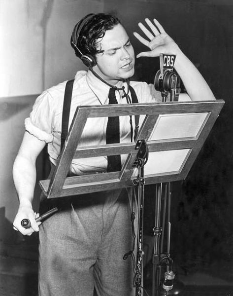 Orson Welles directing The Mercury Theater On The Air. I'd love to see more content marketing that uses audio drama.